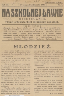 Na Szkolnej Ławie : pismo ostrowieckiej młodzieży szkolnej. R.11, 1935, nr 1