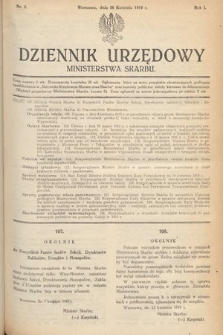 Dziennik Urzędowy Ministerstwa Skarbu. 1919, nr 8
