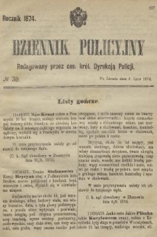 Dziennik Policyjny. 1874, № 30