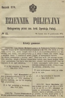 Dziennik Policyjny. 1874, № 45