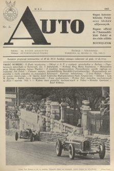 Auto : organ Automobilklubu Polski oraz klubów afiliowanych = organe officiel de l'Automobilklub Polski et des clubs affiliés. [R.14], 1935, nr 5
