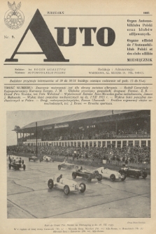 Auto : organ Automobilklubu Polski oraz klubów afiliowanych = organe officiel de l'Automobilklub Polski et des clubs affiliés. [R.14], 1935, nr 9