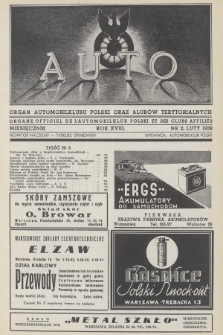 Auto : organ Automobilklubu Polski oraz klubów terytorialnych = organe Officiel de l' Automobilklub Polski et des clubs afiliés. R.18, 1939, nr 2