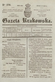 Gazeta Krakowska. 1836, nr 170