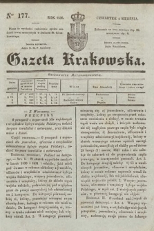 Gazeta Krakowska. 1836, nr 177