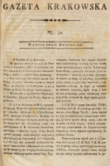 Gazeta Krakowska. 1808, nr 34