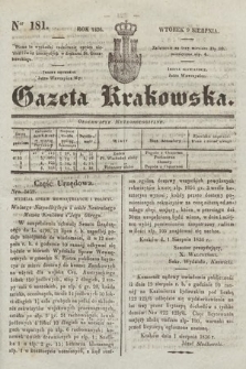 Gazeta Krakowska. 1836, nr 181