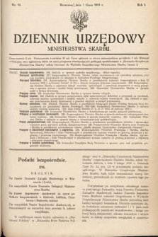 Dziennik Urzędowy Ministerstwa Skarbu. 1919, nr 16
