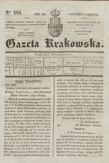 Gazeta Krakowska. 1836, nr 183