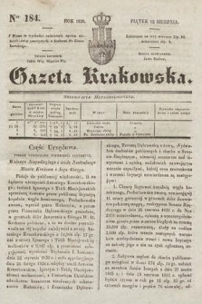 Gazeta Krakowska. 1836, nr 184