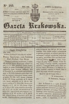 Gazeta Krakowska. 1836, nr 185