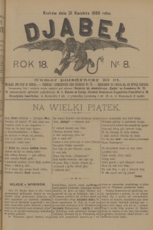 Djabeł. R.18, 1886, nr 8 + dod.