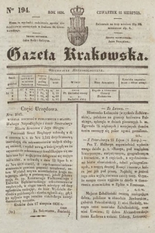 Gazeta Krakowska. 1836, nr 194