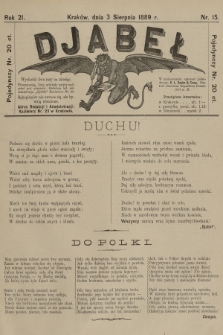 Djabeł. R.21, 1889, nr 15 + dod.