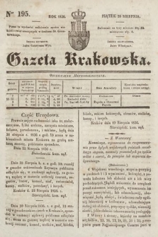 Gazeta Krakowska. 1836, nr 195