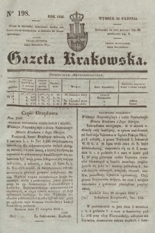 Gazeta Krakowska. 1836, nr 198