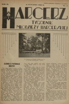 Harcerz : tygodnik młodzieży harcerskiej. R.9, 1928, nr 3