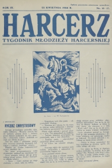 Harcerz : tygodnik młodzieży harcerskiej. R.9, 1928, nr 16-17