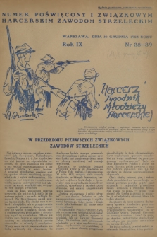 Harcerz : tygodnik młodzieży harcerskiej. R.9, 1928, nr 38-39