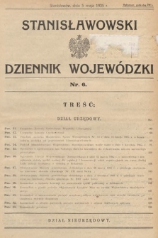 Stanisławowski Dziennik Wojewódzki. 1935, nr 6