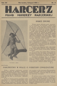 Harcerz : pismo młodzieży harcerskiej. R.15, 1934, nr 8
