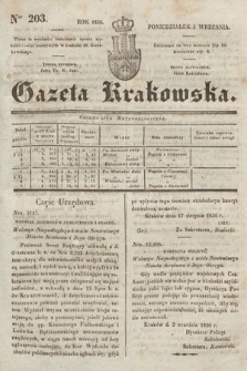 Gazeta Krakowska. 1836, nr 203