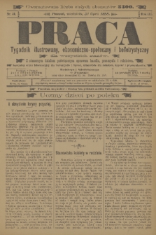 Praca : tygodnik illustrowany, ekonomiczno-społeczny i belletrystyczny. R. 3, 1898, nr 31