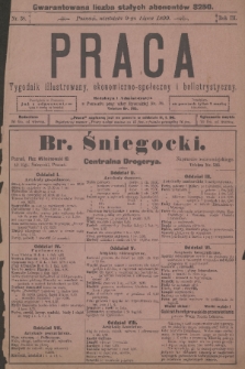Praca : tygodnik illustrowany, ekonomiczno-społeczny i belletrystyczny. R. 3 [i.e. 4], 1899, nr 28