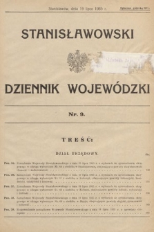 Stanisławowski Dziennik Wojewódzki. 1935, nr 9