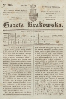 Gazeta Krakowska. 1836, nr 209