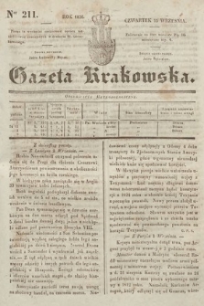 Gazeta Krakowska. 1836, nr 211