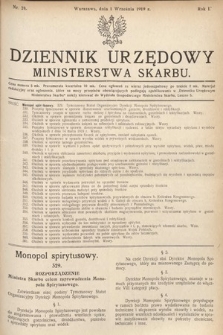 Dziennik Urzędowy Ministerstwa Skarbu. 1919, nr 24