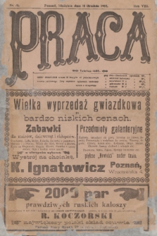 Praca: tygodnik polityczny i literacki, illustrowany. R. 8, 1904, nr 51