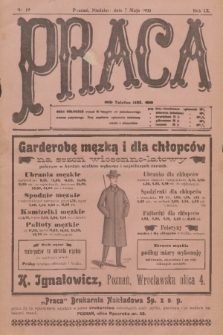 Praca: tygodnik polityczny i literacki, illustrowany. R. 9, 1905, nr 19