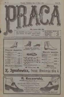 Praca: tygodnik polityczny i literacki, illustrowany. R. 9, 1905, nr 21