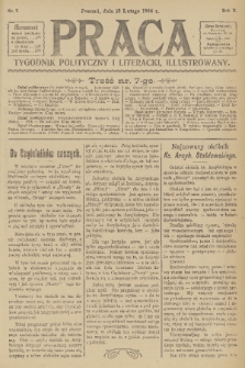 Praca: tygodnik polityczny i literacki, illustrowany. R. 10, 1906, nr 7