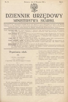 Dziennik Urzędowy Ministerstwa Skarbu. 1919, nr 26