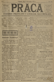 Praca: tygodnik polityczny i literacki, illustrowany. R. 12, 1908, nr 1
