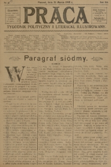 Praca: tygodnik polityczny i literacki, illustrowany. R. 12, 1908, nr 13