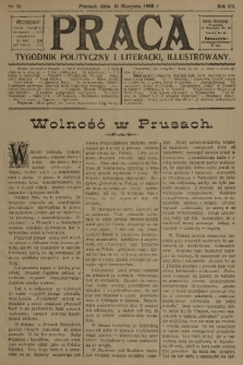 Praca: tygodnik polityczny i literacki, illustrowany. R. 12, 1908, nr 33