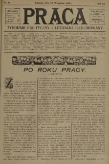 Praca: tygodnik polityczny i literacki, illustrowany. R. 12, 1908, nr 38