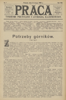 Praca: tygodnik polityczny i literacki, illustrowany. R. 13, 1909, nr 7