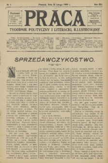 Praca: tygodnik polityczny i literacki, illustrowany. R. 13, 1909, nr 8