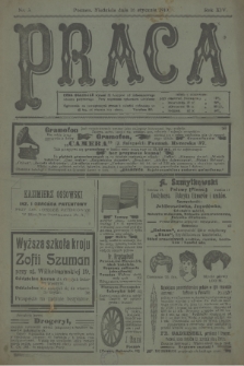 Praca: tygodnik polityczny i literacki, illustrowany. R. 14, 1910, nr 3