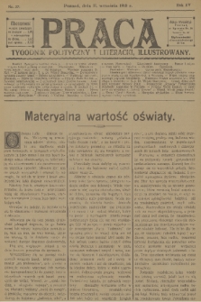 Praca: tygodnik polityczny i literacki, illustrowany. R. 14, 1910, nr 37