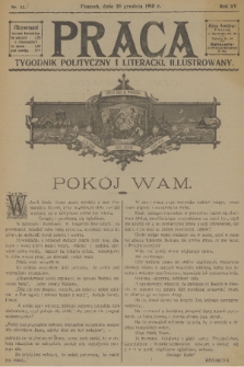 Praca: tygodnik polityczny i literacki, illustrowany. R. 14, 1910, nr 52