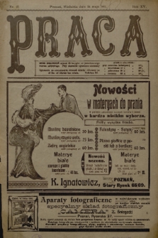 Praca: tygodnik polityczny i literacki, illustrowany. R. 15, 1911, nr 22