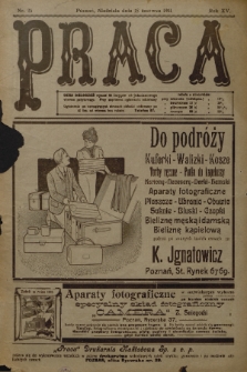 Praca: tygodnik polityczny i literacki, illustrowany. R. 15, 1911, nr 25