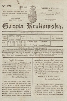 Gazeta Krakowska. 1836, nr 221