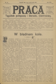 Praca: tygodnik polityczny i literacki, illustrowany. R. 17, 1913, nr 40